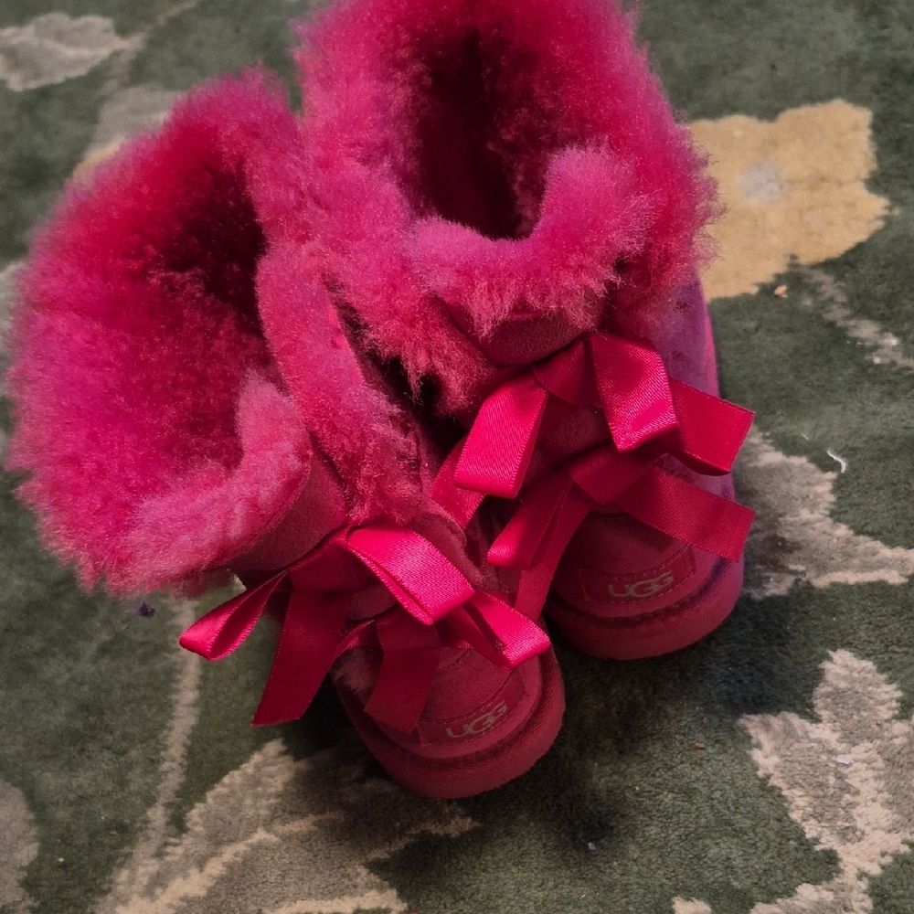 UGG Kids Pink Rain & Snow Boots - Picture 4 of 6